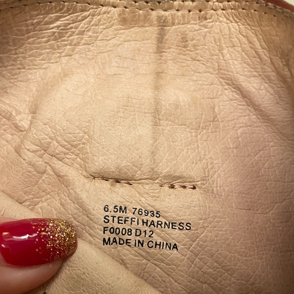 Frye Steffi Harness Crinkled Leather Moto Knee High Tall Kitten Heel Boots 6.5 - Picture 4 of 16